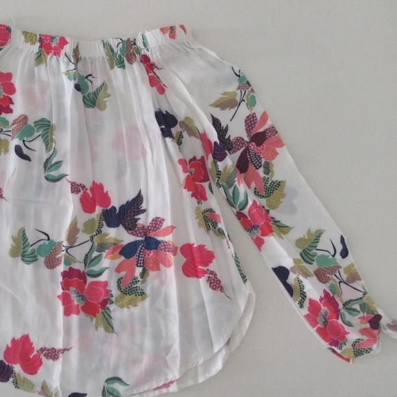 🌺 XS Rayon Off the Shoulder Top Spring 100% Rayon - Picture 2 of 7